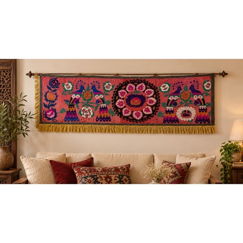 Vintage uzbek suzani - vintage,
