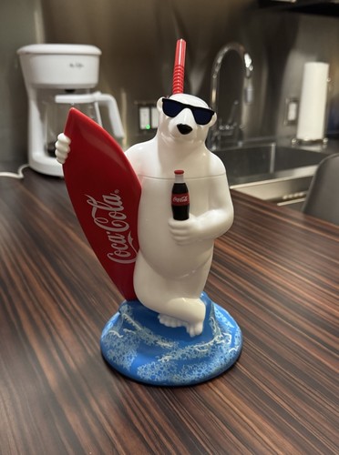 Coca cola polar bear surfing - polar,