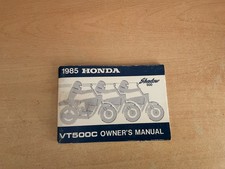 HONDA VT500C OWNERS HANDBOOK