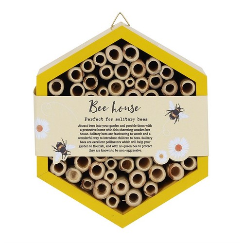 Wooden garden bee house - wooden,