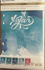 Recollections Planner Pages 12 Month Calendar Pack 97 PC New In Package *