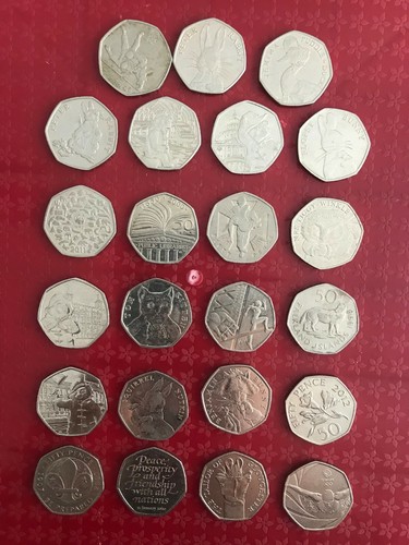 Cheapest 50p coins fifty - coins, pence