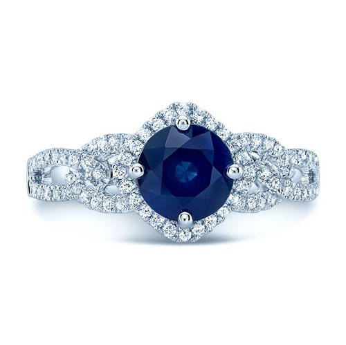 Natural round blue sapphire - round,
