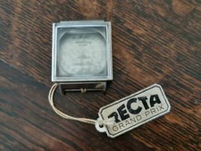 Recta Grand Prix Mens TV Style Watch Case, New Old Stock With Tag, 25mm #P242