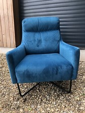 John Lewis Trento Urban Velvet Danish Mid Century Modern Style Armchair M4905A