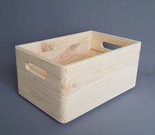 1x Wooden Box Decoupage Plain