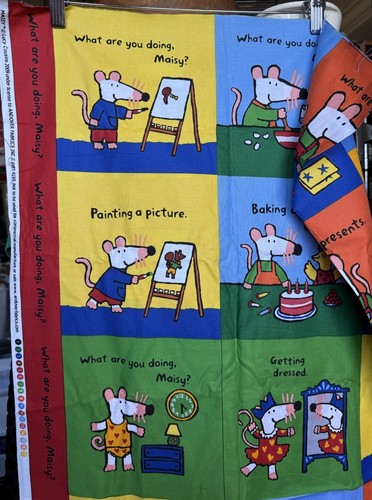Maisy mouse fabric book panel - mouse,