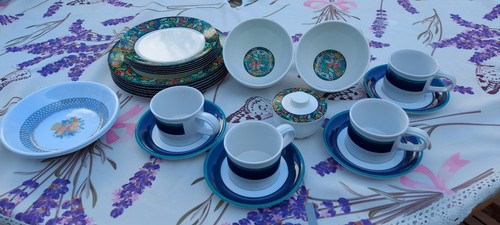 Mixed melamine dinner set - mixed, dinner/