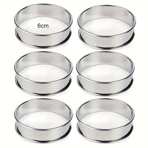 6pcs non stick stainless - 6pcs,