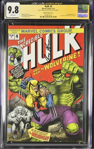 Hulk cgc ss jsa signed - 9.8,