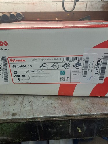 Front brake discs pads - discs, –