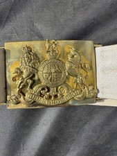 British Army Life Guards White Brass Ceremonial Belt - Grade 1  #B211