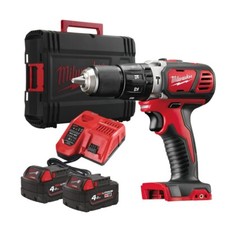 Milwaukee M18BPD-402C 18V Compact Percussion Drill Kit 2 x 4.0Ah Batteries