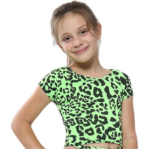 Girls top kids tops - top, leopard