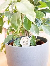 Wooden personalised garden sign rustic plaque Stake Veg Herb  Flowers Gardening