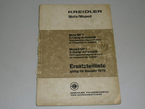 Spare parts list kreidler - parts,