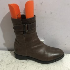 G star raw ankle leather size UK 7 womens biker brown boots shoes - AA