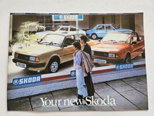 SKODA ESTELLE TWO 105 120 130 RAPID CABRIOLET SALES BROCHURE 1987