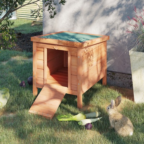Wooden rabbit hutch pet - rabbit, 20''