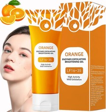 Orange Enzymes Facial Skin Exfoliating Brightening Scrub Gel New