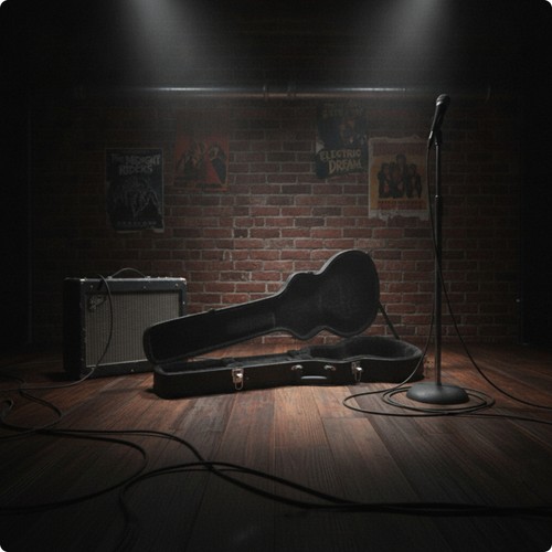 Electric guitar hard - electric, case