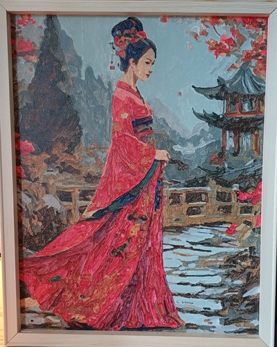 Hand painted acrylic - hand,