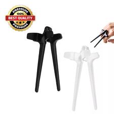 AEX Plastic Reusable Chopsticks – Non-slip Finger Snack Tweezer Tongs Food Clips