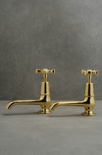 long nose brass basin taps -