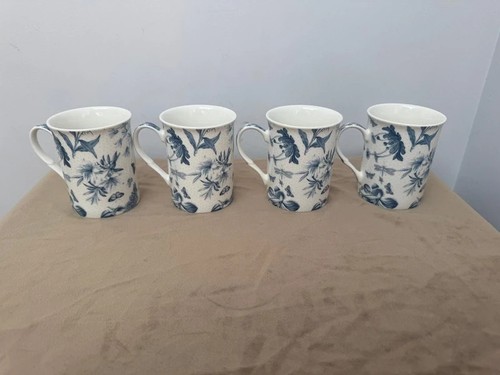 Portmeirion botanic blue mugs - botanic,