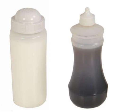 Salt shaker vinegar bottle - &,