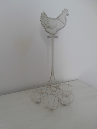 Metal chicken hen design cream - design,
