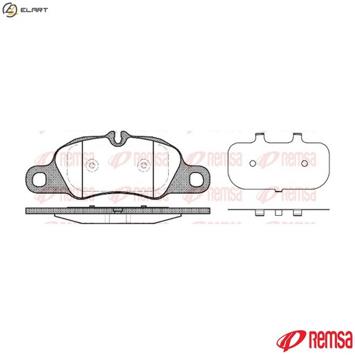 Brake pad set disc - pad,