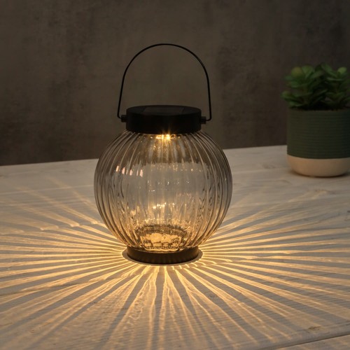 Solar powered ribbed glass - ribbed,