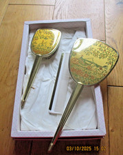 VINTAGE DRESSING TABLE VANITY SET  REGENT LONDON HAIRBRUSH MIRROR COMB BOXED