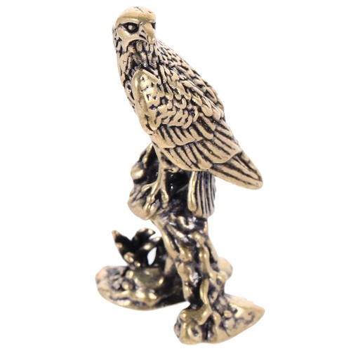 Brass eagle statue vintage - brass,