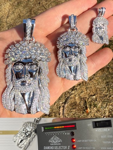 Real moissanite kufi jesus - moissanite,