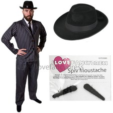 MENS GANGSTER COSTUME WITH HAT