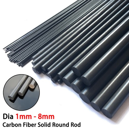 Black carbon fiber solid - fiber,