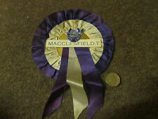 Original  MACCLESFIELD Town  Good Luck Centre FOOTBALL  Rosette  circa 1970's