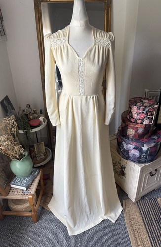 Vintage 1970s cream bridal - vintage,