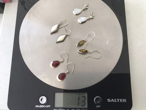 Four pairs 925 - pairs, sterling