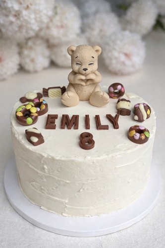 Chocolate teddy bear - bear, cake