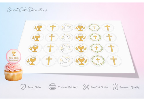 Edible cupcake toppers - edible,