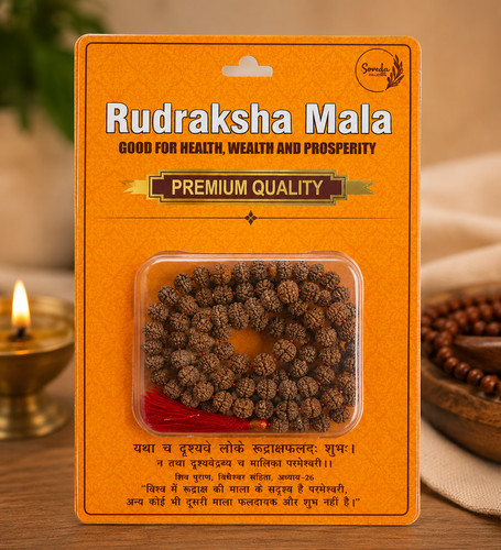 Natural rudraksha mala prayer - rudraksha,