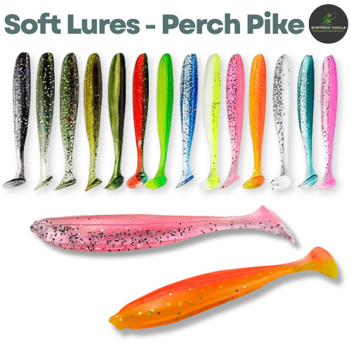Perch soft lures drop - perch, shot