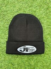 JT Racing Logo Adults Black Beanie Cap Hat One Size Fits All Brand New