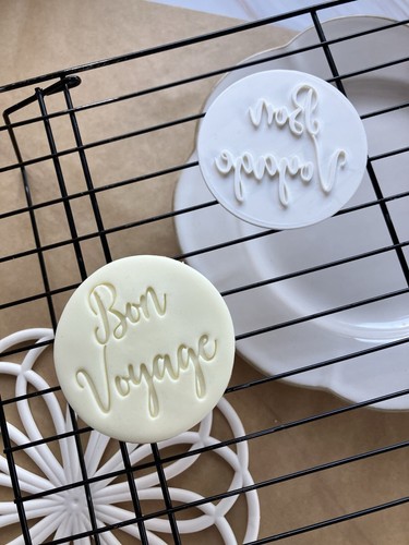 Bon voyage fondant - bon, stamp