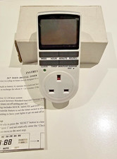 HOME OFFICE ELECTRIC POWER DIGITAL TIMER UK PLUG IN SOCKET PROGRAMMABLE SWITCH