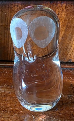 Wedgewood clear glass owl - wedgewood,