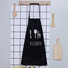 PVC Apron with Printed Design for Kitchen Baking 55 x 72 cm
